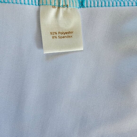 Decree Aqua Tie-Dye Skater Skirt L Polyester/Spandex Womens Stylish Flowy Design - Picture 5 of 5